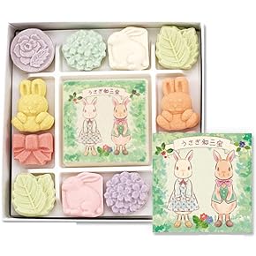 吹上盆　干菓子器　5枚セット Amazon | 岡田園 鶴亀 和三盆 干菓子 落雁 らくがん 結納 10個入